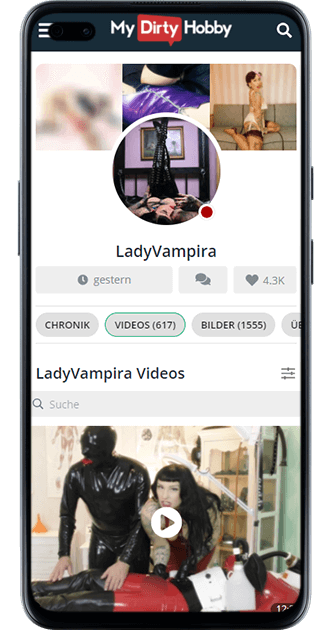 Lady Vampira bei MyDirtyHobby